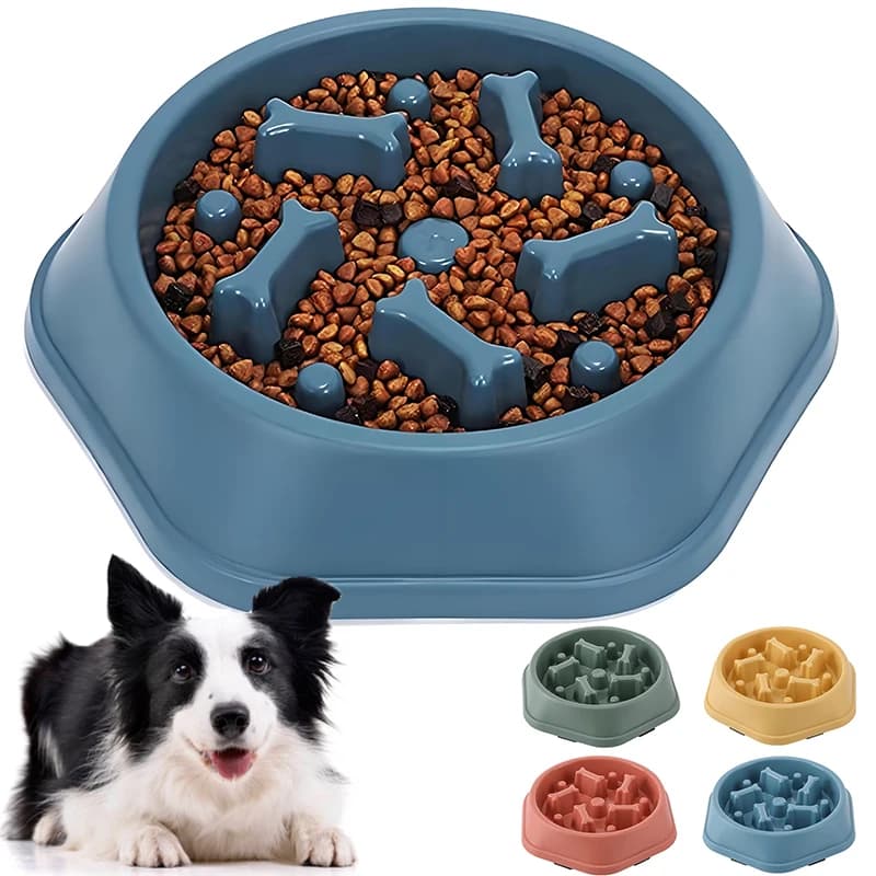 Ciotola Slow Feeder per Cani, Anti-soffocamento, Antiscivolo, per Cuccioli, Ciotole Puzzle per Cani di Piccola e Media Taglia