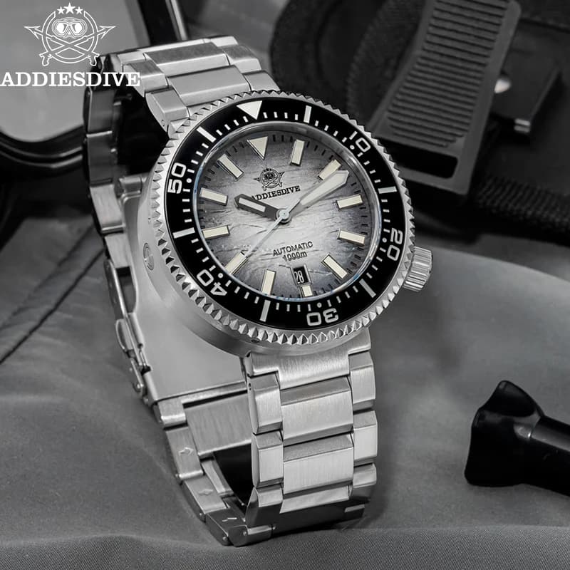 ADDIESDIVE Men's Automatic Mechanical Watch 1000M Water Resistant Hot Selling Sapphire Glass Watches For Man Luxury AD2069 Reloj