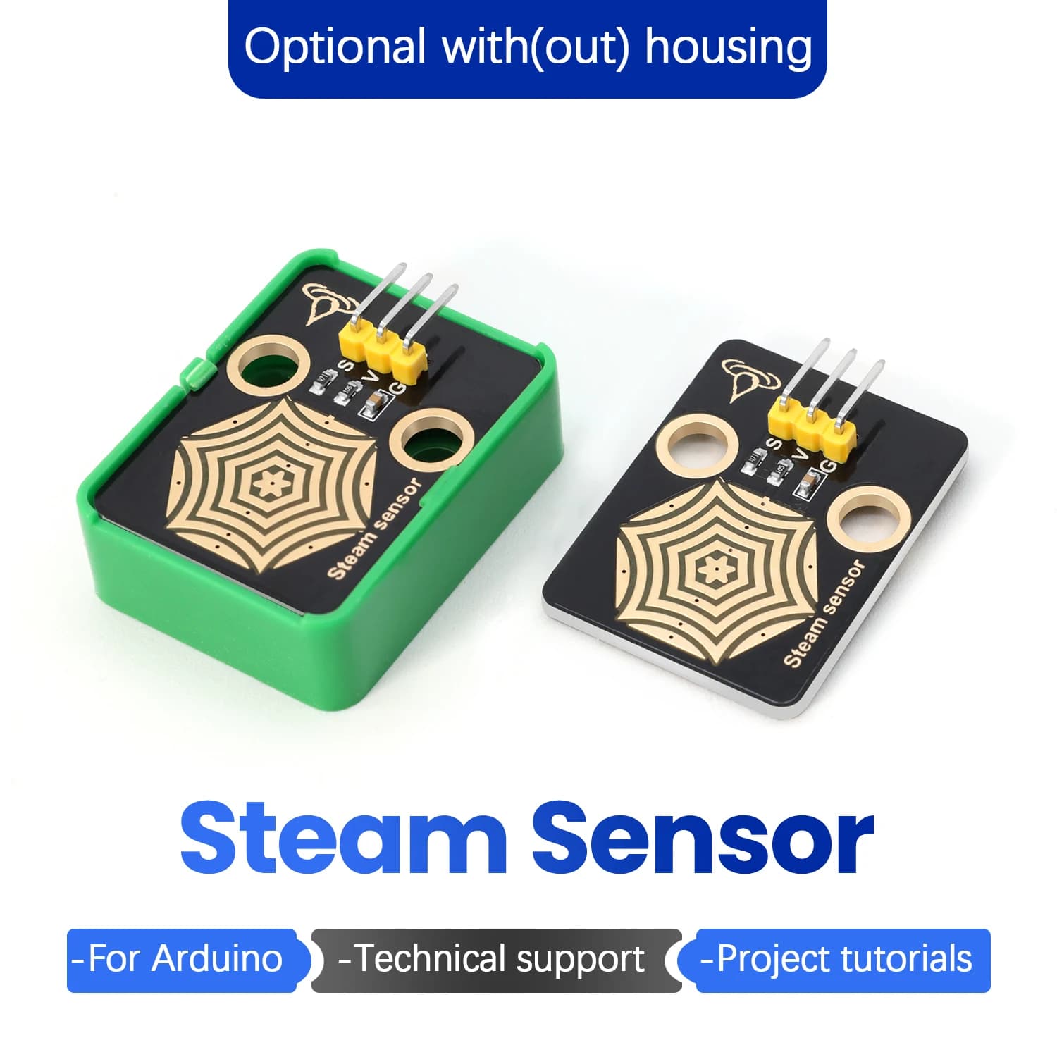 High sensitivity steam sensor detecting water drops or liquids for DIY projects Arduino and Raspberry PI