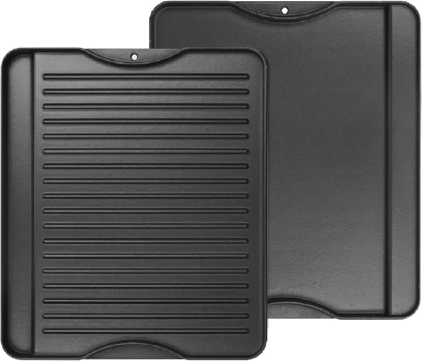 Reversible cast iron plate for Stove and Grid, 14x16 Inches, Pretreated, for Camping and Home Use