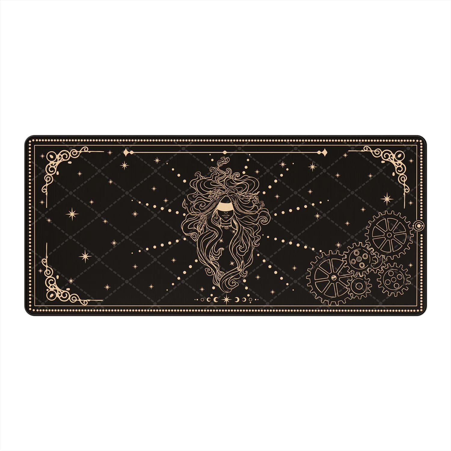 Akko Mouse Pad Tarocchi Tema Fullsize Anti-Slip Tastiera da gioco Tappetino per mouse in gomma Tappetino per mouse da scrivania Tappetino per mouse di grandi dimensioni 90x40 cm