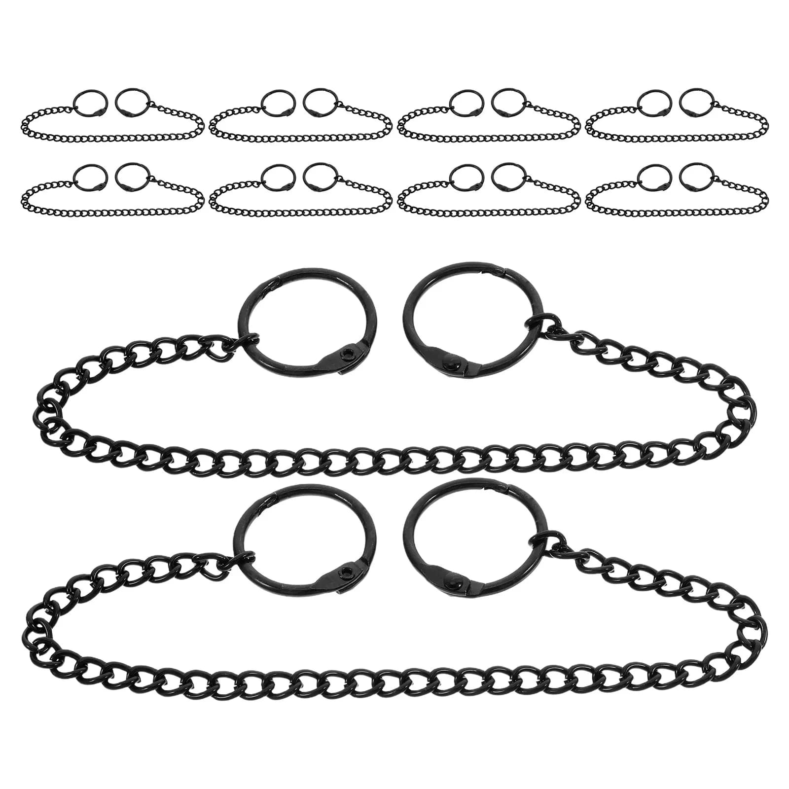 10 Pezzi Catene a Sospensione in Acciaio Inossidabile Resistenti con Moschettoni per Esposizione Artistica, Cornici, Decorazioni per Finestre, Catena Robusta per Altalene