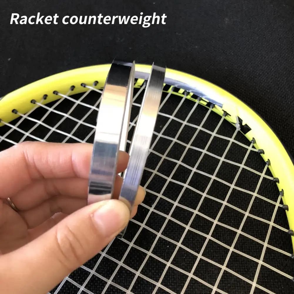 1 roll weight of useful lead plate rack for professional lead tape for silver color racket