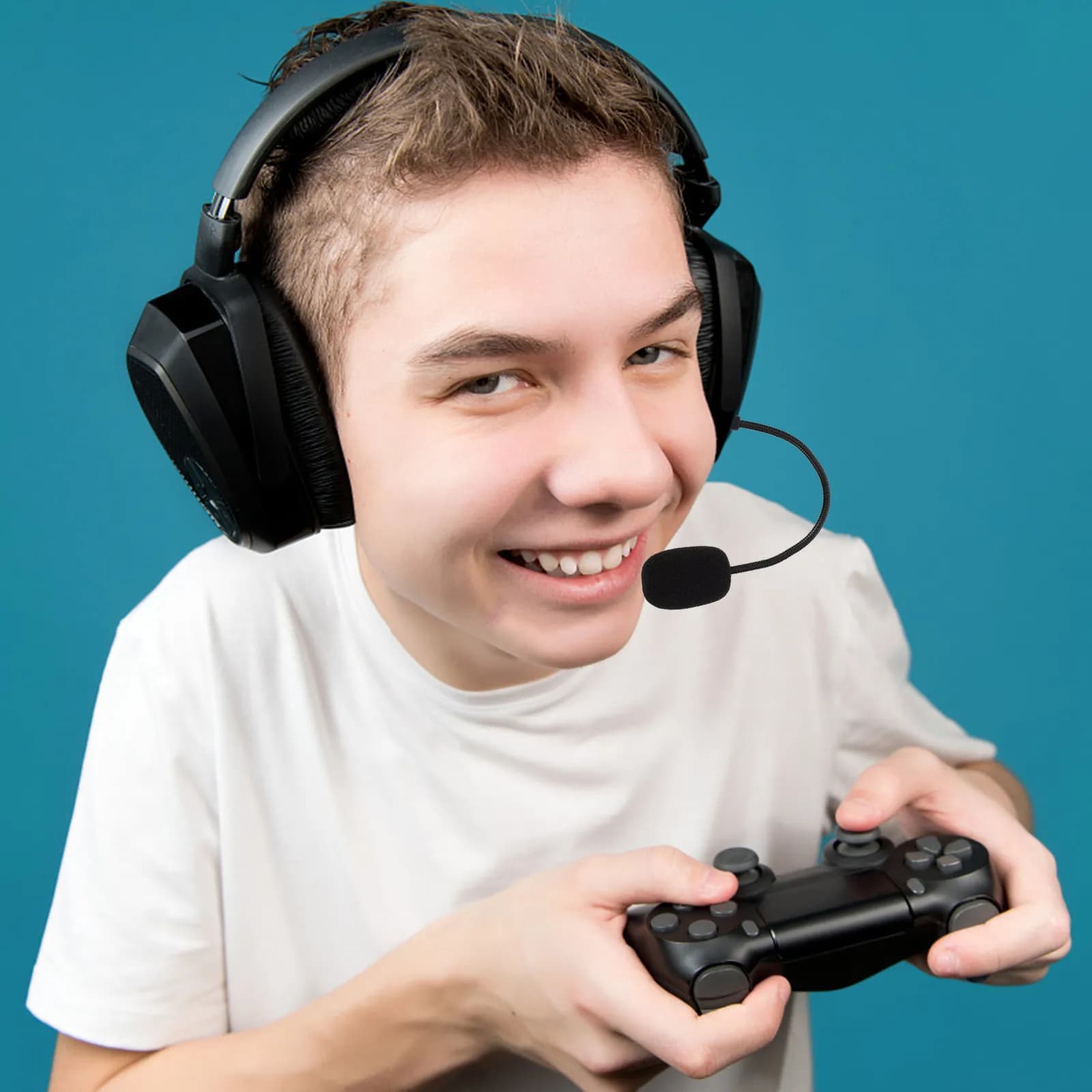 Microfono per cuffie da gaming flessibile in linea con riduzione del rumore per computer, ufficio, streaming
