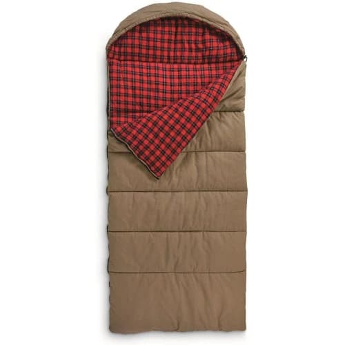 Borsa a tracolla Canvas Hunter con cappuccio imbottito a 0 gradi per adulti, calda per l'inverno e il freddo, leggera e portatile per campeggio o escursioni, zaino