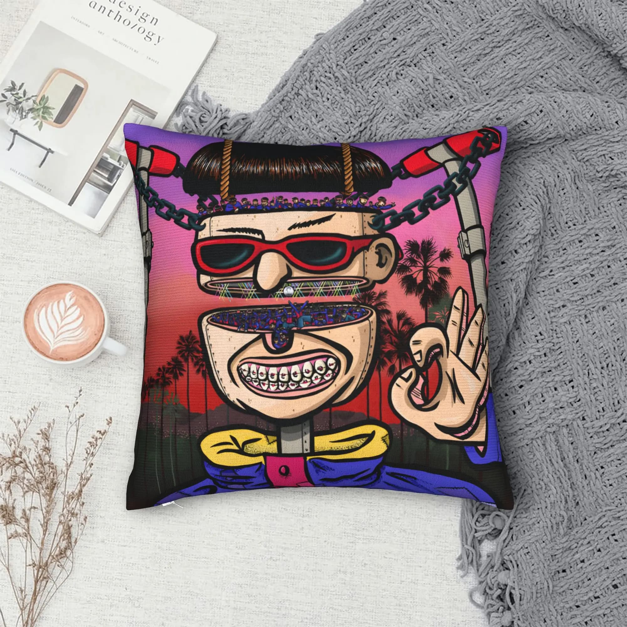 Oliver tree Pillow Cover Comfy Cushion Cover Cute Funny Pillow Case For Sofa Couch Bed Living Room