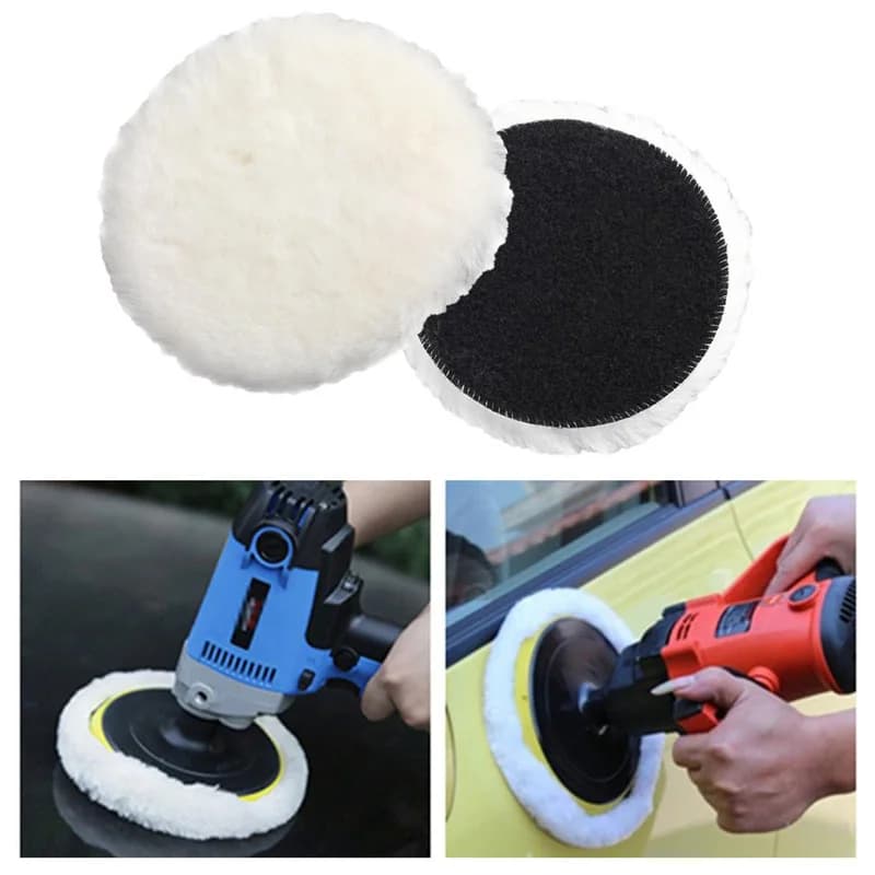 3/4/5/6/7 pollici disco per lucidatura Auto morbido in lana imitata tampone per lucidatrice per ceretta per carrozzeria strumenti per la cura della manutenzione automatica