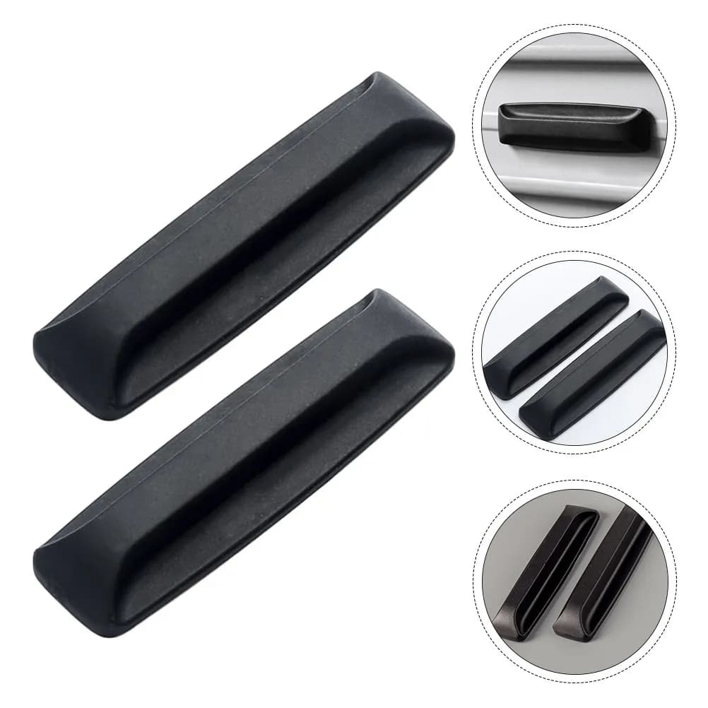 2 paia di maniglie autoadesive per porte scorrevoli, armadi, cassetti, finestre, senza trapano, facile installazione, materiale PP, anti-impronta
