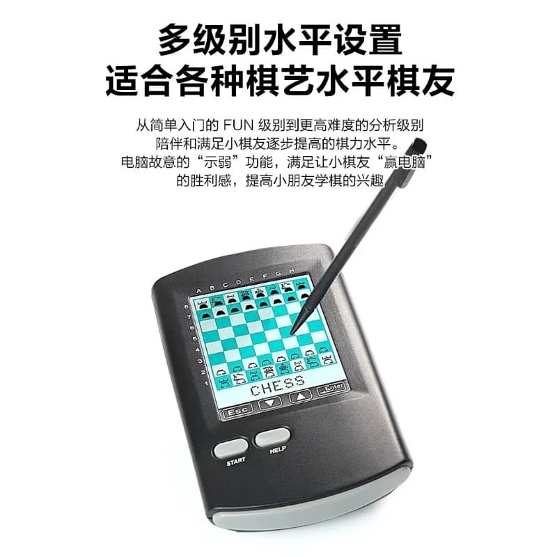 8 In 1 Pocket Electronic Chess Set AI Human Computer Battle Portable Intelligent Chess Game Educational Learning Gift