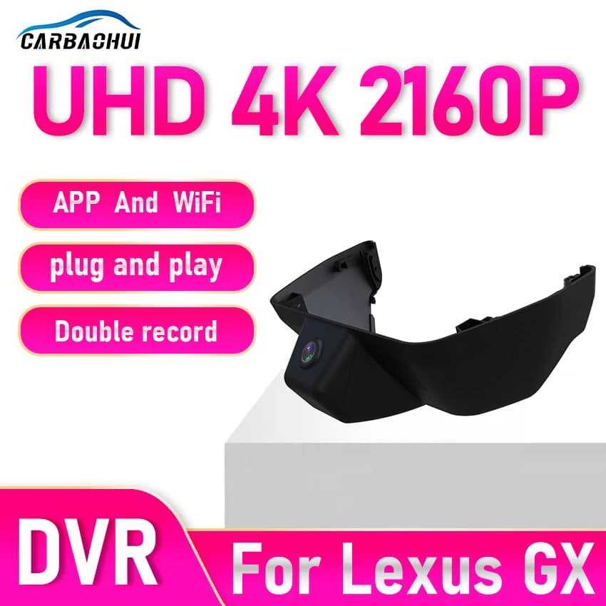 Nuovo! Videoregistratore Night Visio 4K UHD Plug and Play Car DVR Dash Cam Camera per Lexus GX 550 550h GX550 GX550h J250 2024 2025