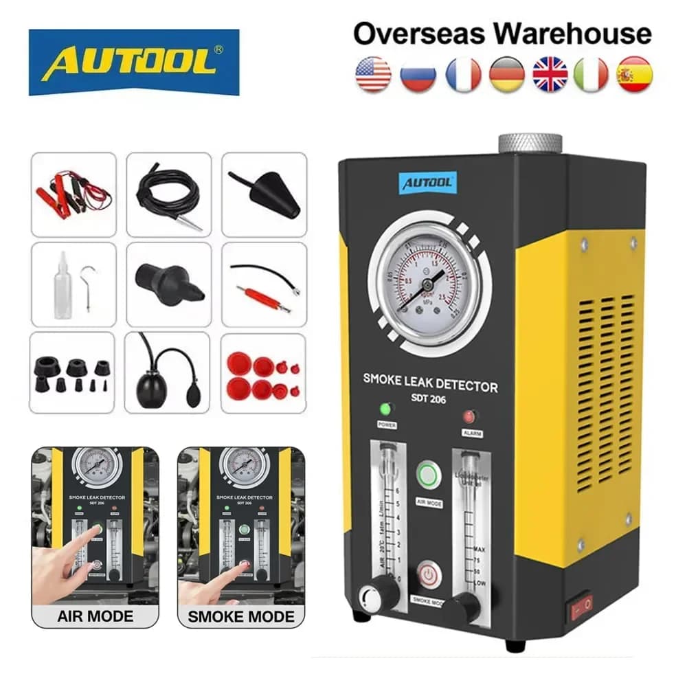 AUTOOL Original SDT206 Smoke Generator for Cars Car Smoke Machines Leak Locator Automotive Diagnostic Leak Detector