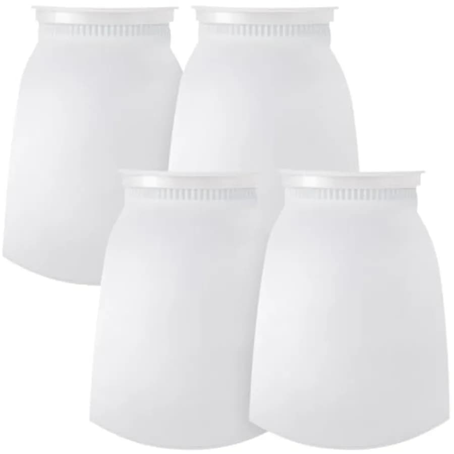 Set di 7 Sacchetti Filtranti ad Anello da 7 Pollici per Acquario, Sacchetti Filtranti per Micro Acquari, per Acquari d'Acqua Dolce e Salata