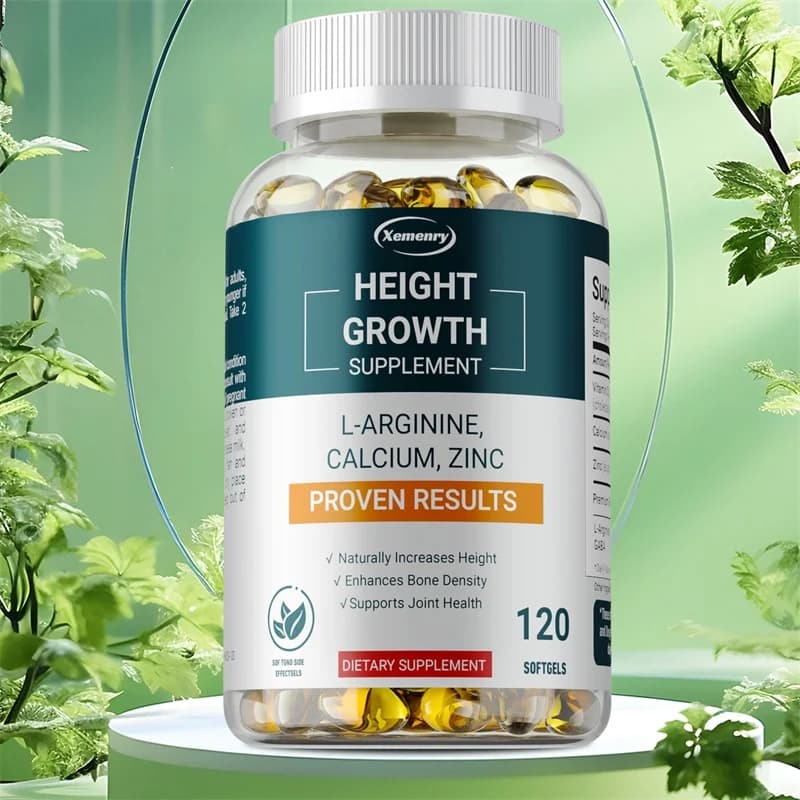 Height growth supplements: promotion for strengthening and growing bones for children, teenagers and adults