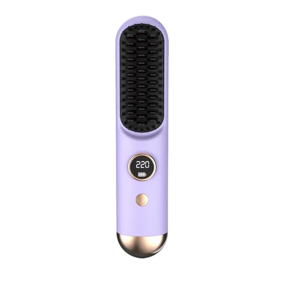 New Wireless Hair Plate 9 Temperature Settings Type-C Smooth Hair Comb LCD Display 120-220C ° Hair Straightening comb