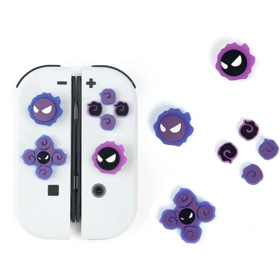 Set di Copritasti in Silicone per D-Pad, Adesivi per Pulsanti ABXY, Copri Joystick Compatibili con Nintendo Switch OLED