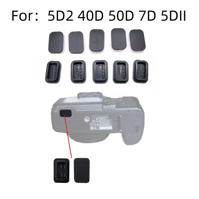 1 pcs USB Spine Lower Square Accessory Rubber Interface for Canon 5d2 40D 50D 7D Camera Repair