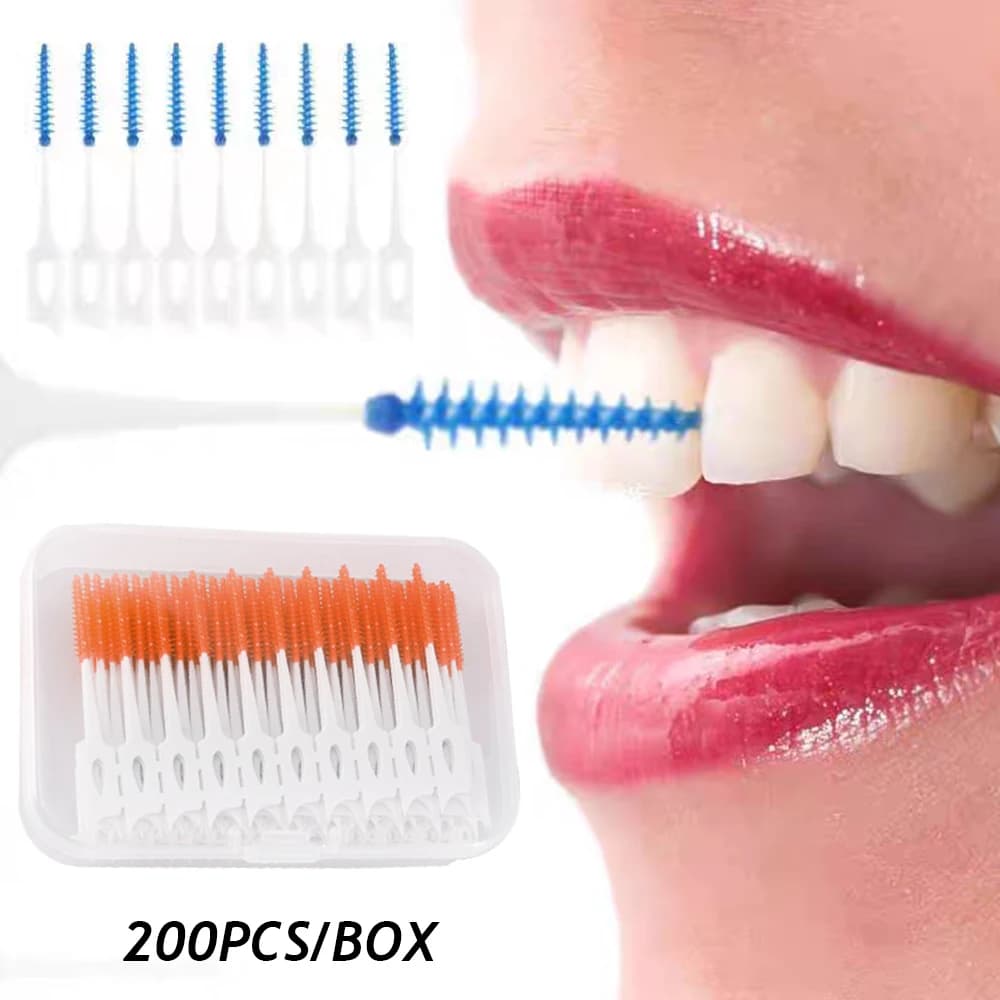 200 Pz Filo Interdentale Acqua Pick Odontoiatria Dentale Bellezza Salute Prodotti Dentali Pick Dente Spazzole Interdenta Forniture Dentali