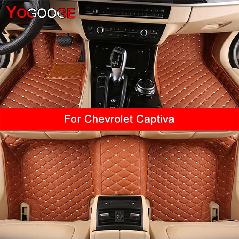 YOGOOGE Custom Car Mats for Chevrolet Captiva 2006-2022 Car Mats Piede Coche Accessories