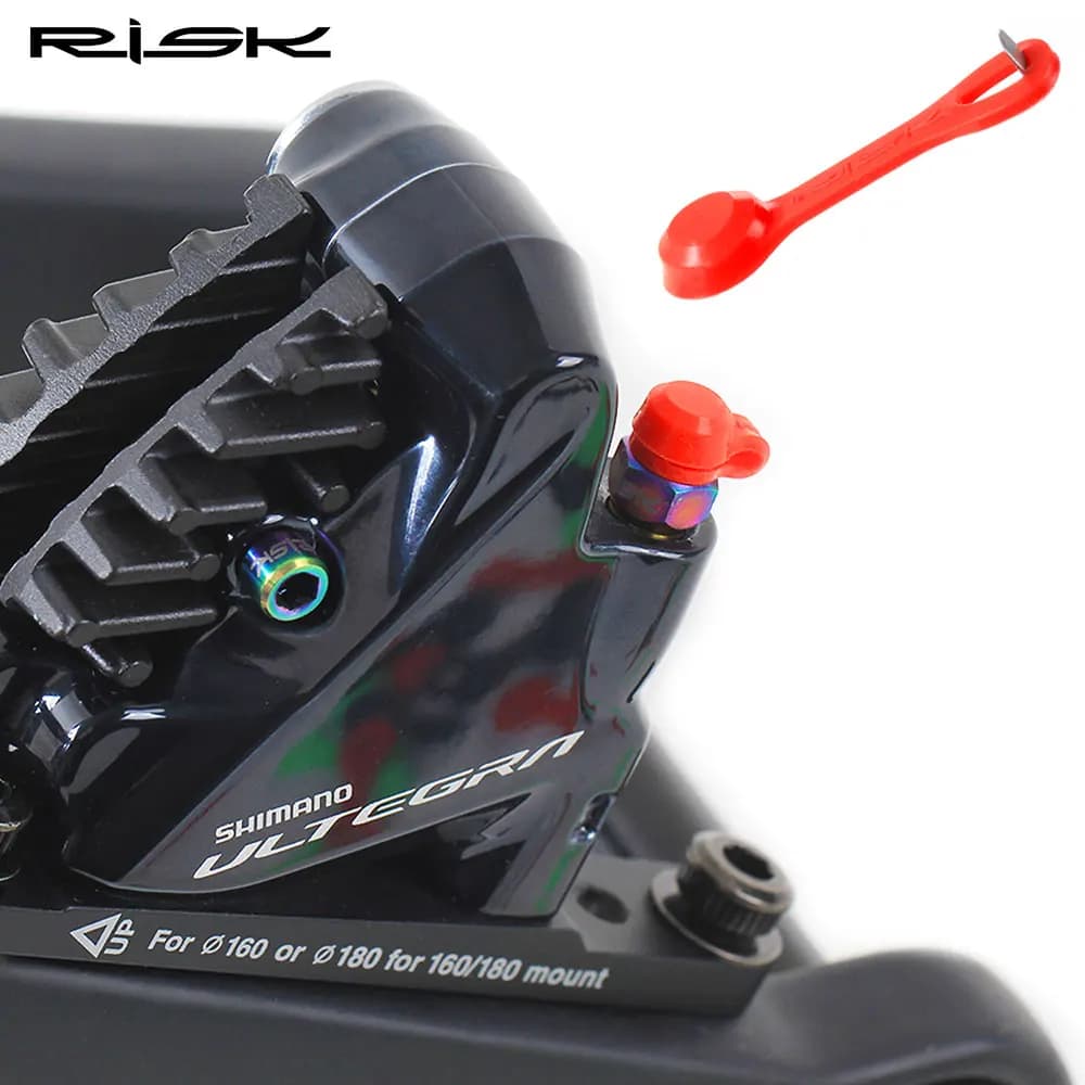 RISCHIO Gel di silice MTB bici spurgo capezzolo copertura tappo antipolvere mountain bike capezzolo olio set per XT olio freno a disco morsetto accessori