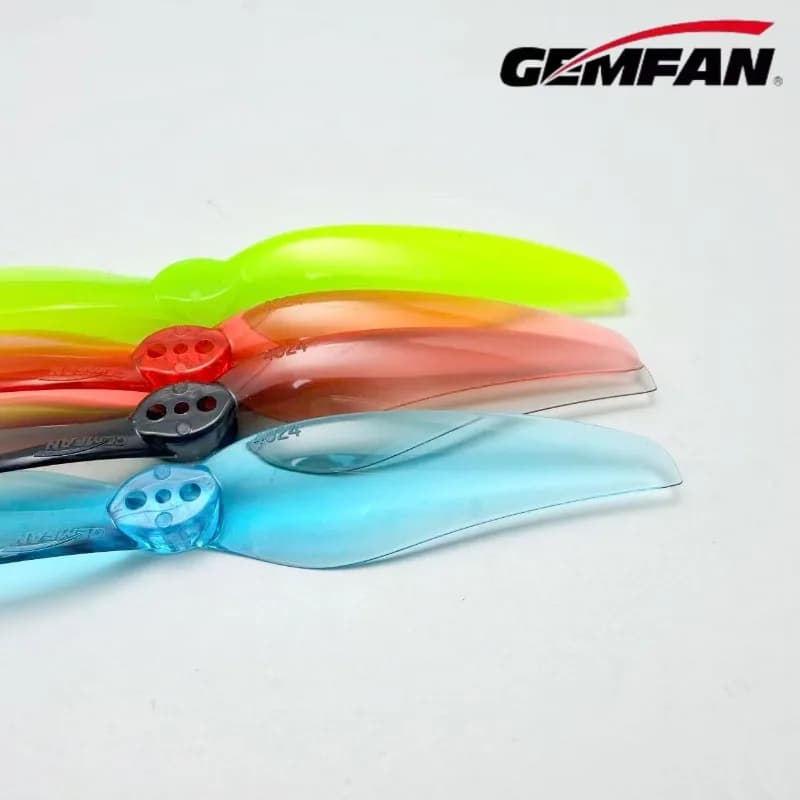 4 Paia di Eliche Gemfan Hurricane 4024 a 2 Pale, 1.5mm, 4 Pollici, 3 Fori per Motori 1408-1506, per Droni da Corsa FPV