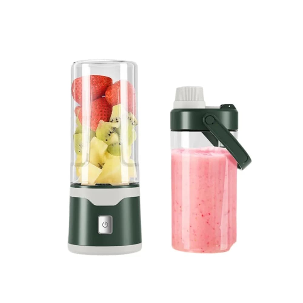 Portable Rechargeable Electric USB Juicer Cup Handheld Double Cup Blending Juice Cup 500 ML Smoothie Blender Cup Vegetable