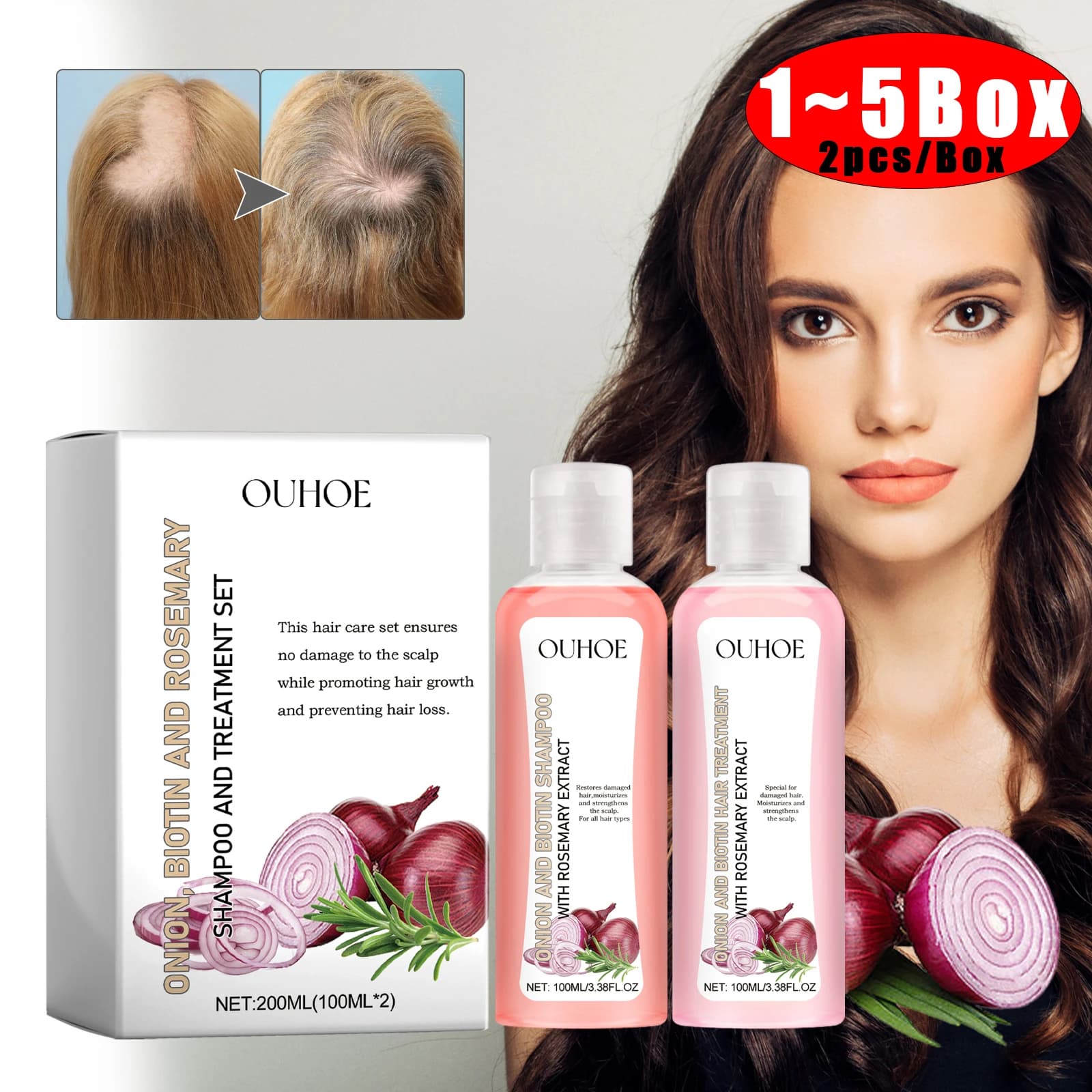 Biotin Rosemary Shampoo Care Set Shampoo balm for all hair types Shampoo for hair without parabens gift for healthy hair care