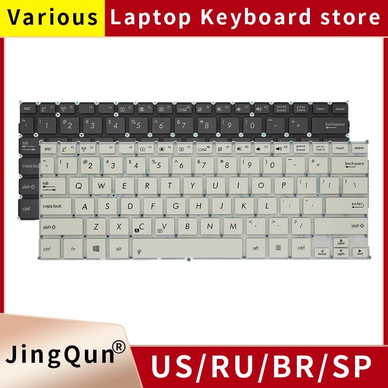 Nuova tastiera per Laptop US Russian SP BR per ASUS X201 X201E S200 S200E x202e Q200 Q200E E200H E200HA sostituire la tastiera del Notebook