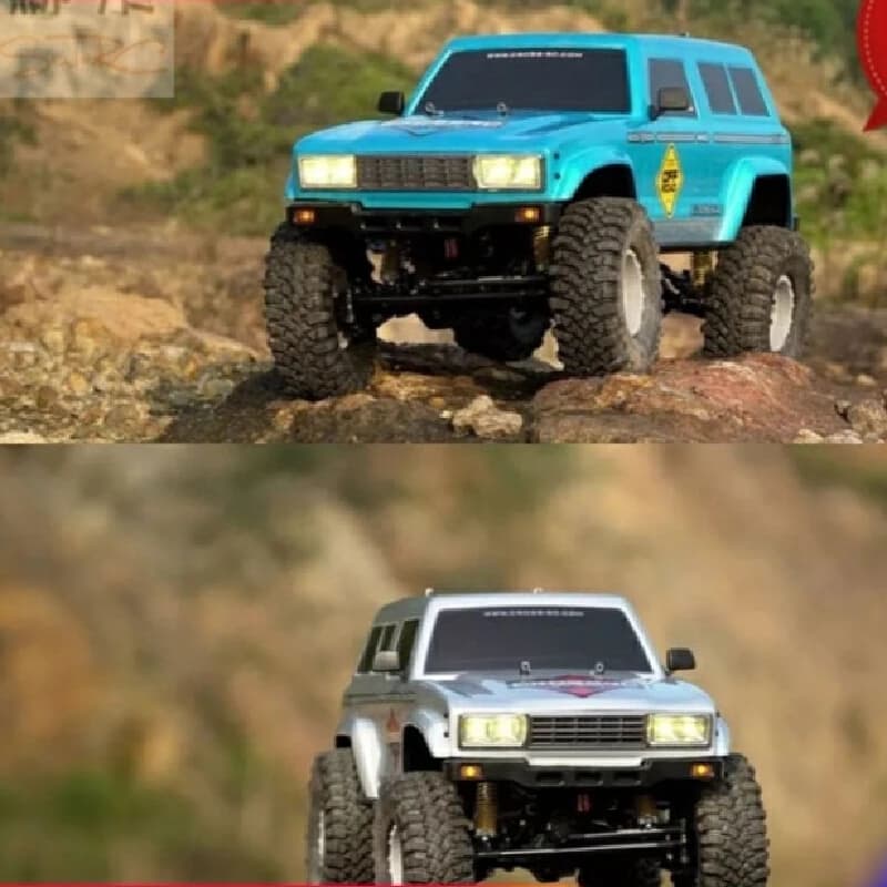 Crossr Fr4 Crawler RC a Quattro Ruote Motrici, Modello di Pickup Elettrico Telecomandato con Carrozzeria Morbida, Veicolo Fuoristrada Simulato, Regalo