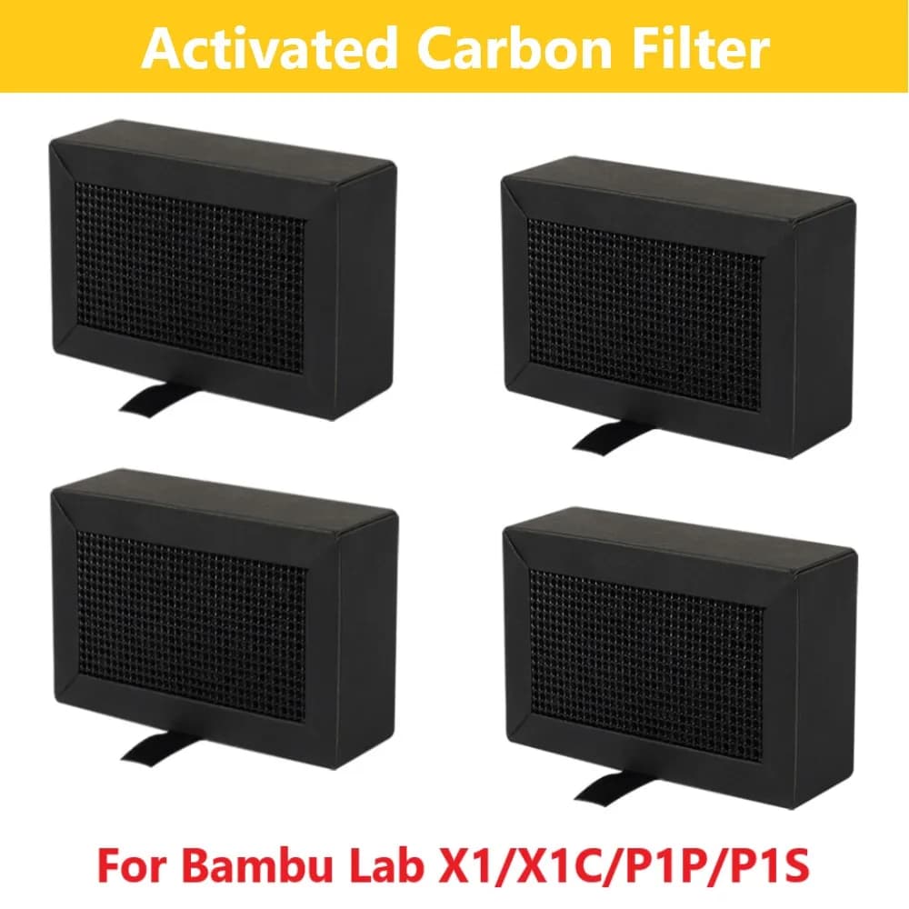 1-5 pezzi per Bambu Lab P1 X1 filtro aria a carbone attivo filtro purificatore di ricambio per Bambu Lab X1 X1C P1P P1S parti della stampante 3D
