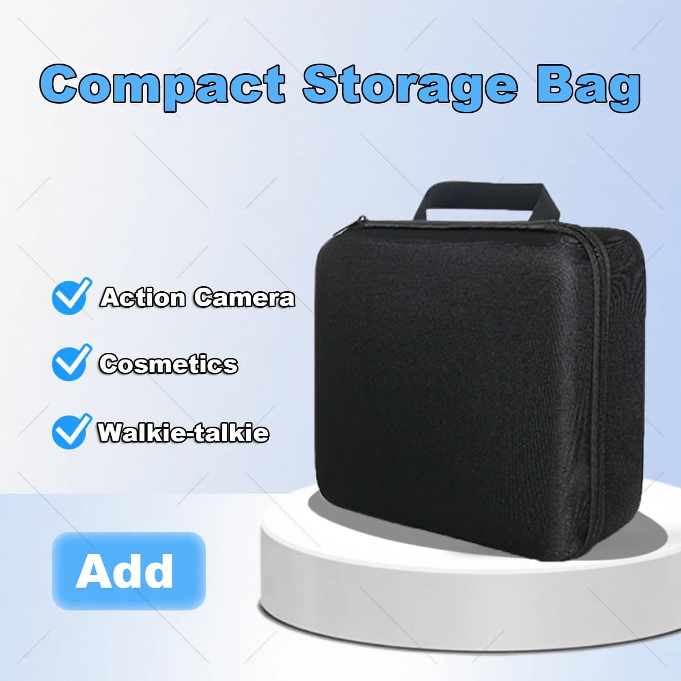 Custodia compatta in EVA per walkie-talkie Switch Emulatori Action Cam Cosmetici Borsa da viaggio Custodia protettiva portatile