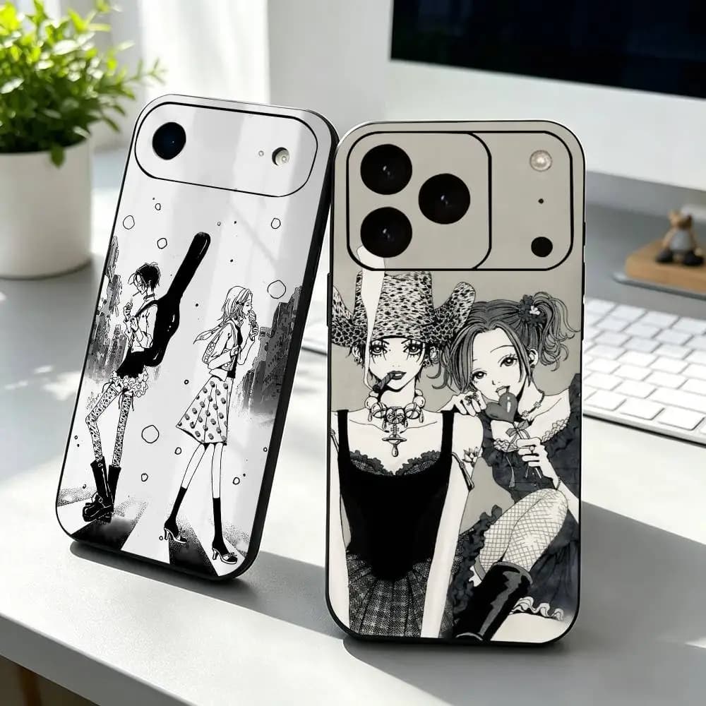Anime Cool Unique Osaki Komatsu Nana Phone Case For iPhone 17, 16,15,14,13,12,11 Plus,Pro Max, Others Soft Black Cover