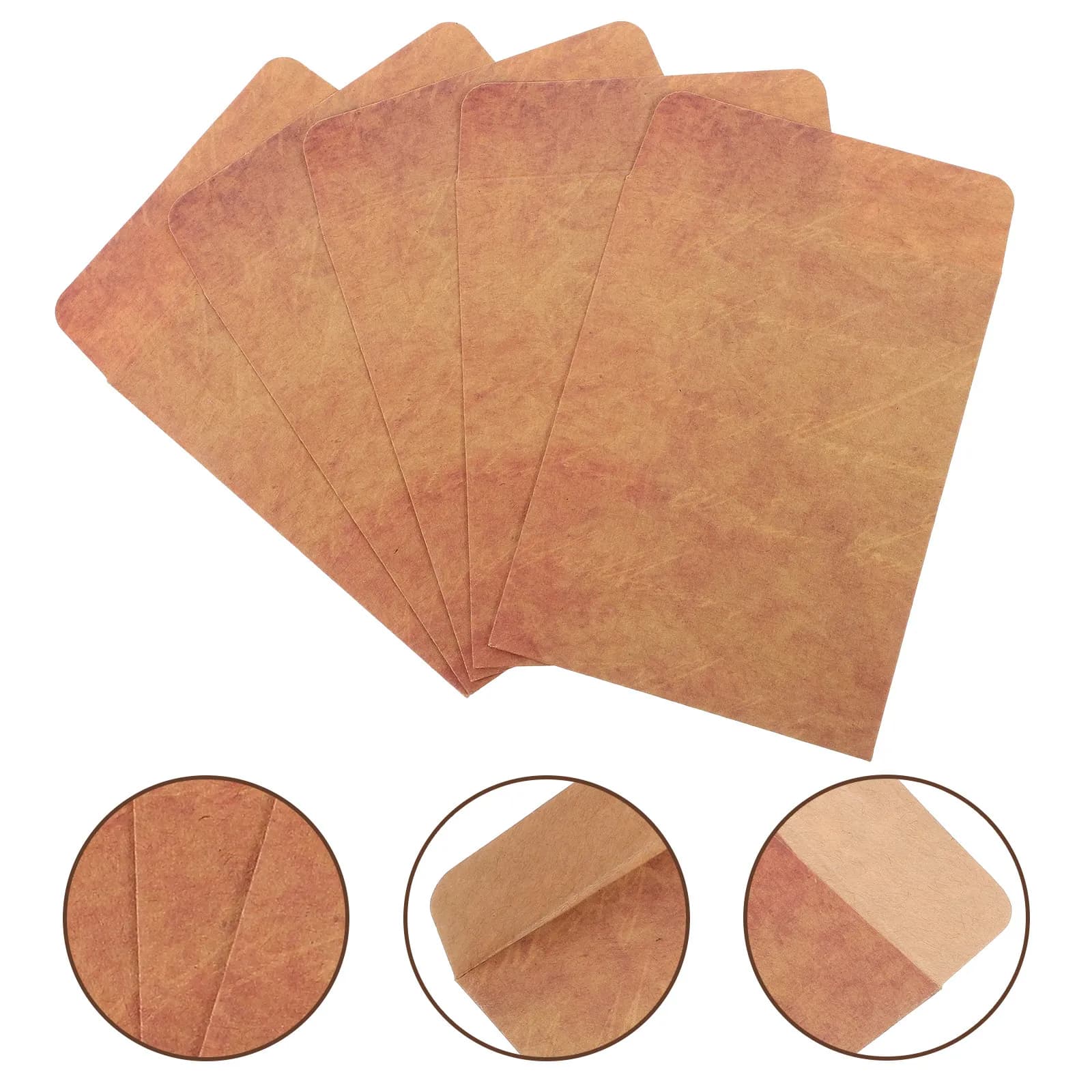 50 Pieces Vintage Kraft Paper Envelopes, Small Envelopes for Conservation of Seeds, Plant Seeds and Vegetables, Use for Office and Crafts