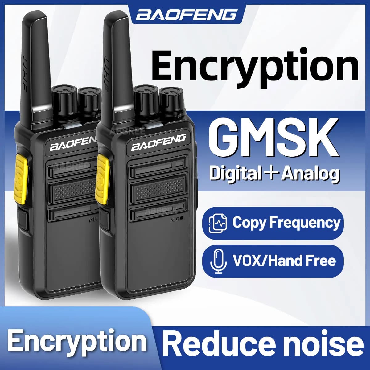 Baofeng BF-V12D GMSK Walkie Talkie Frequenza di copia digitale Chiamata crittografata HD Radio di riduzione del rumore Radio bidirezionale Aggiornamento BF-888S
