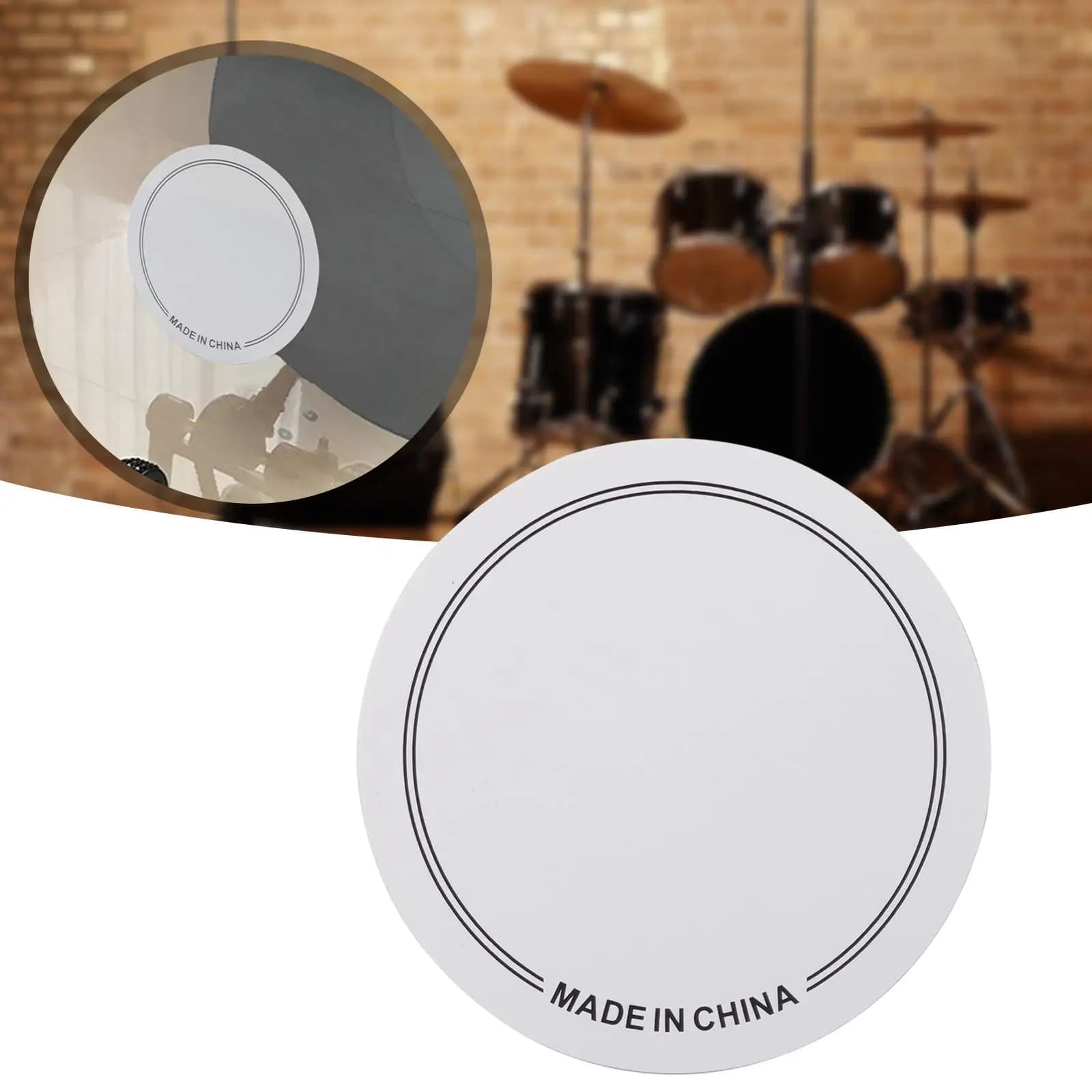Drumhead Kick Pad Portable Drum Parts Durable Percussion Instrument Accessory