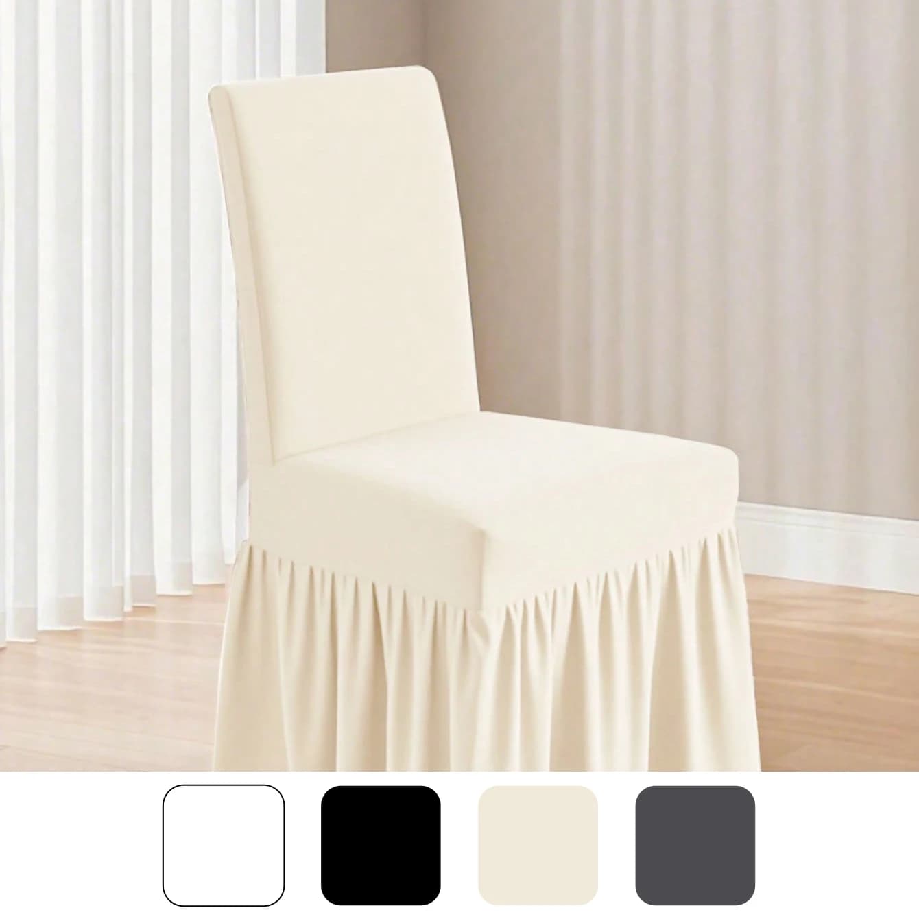 1 piece of elastic spandex universal cover of cloth skirt chair for hotel home modern decoration wedding anniversary event dining seat