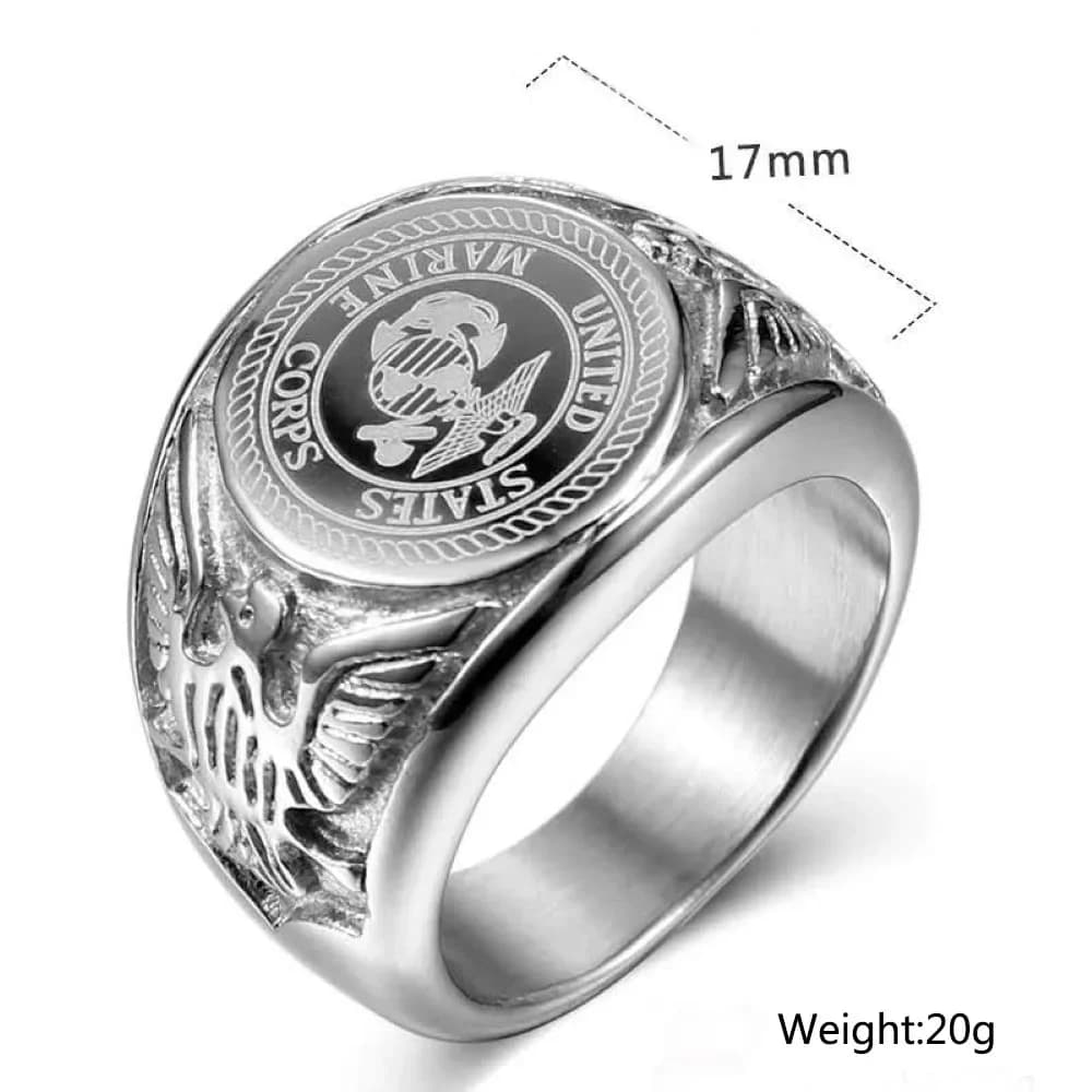 8/9/10/11/12/13 Anello da uomo in argento placcato in acciaio inossidabile modello aquila impermeabile antiossidazione gioielli da dito regalo maschile
