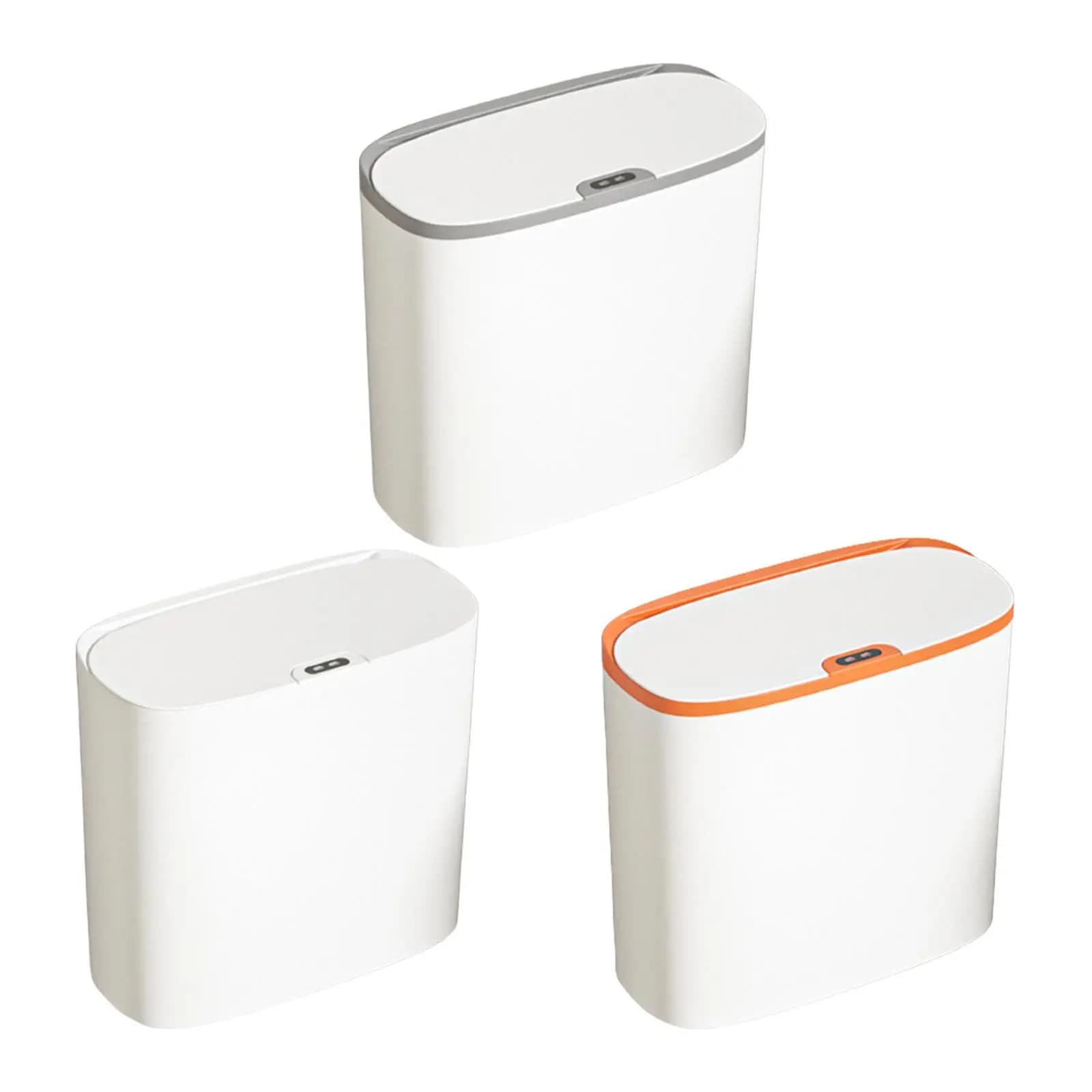 Bidone della spazzatura intelligente a induzione Bidone della spazzatura sottile automatico Bidone della spazzatura intelligente per bagno Soggiorno Lavanderia Cucina