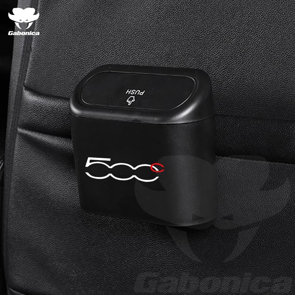 New Car Trash Can Interior Organizer Storage Box Auto Storage Bin for Fiat 500 500C 500L 500X Car Auto Accessories
