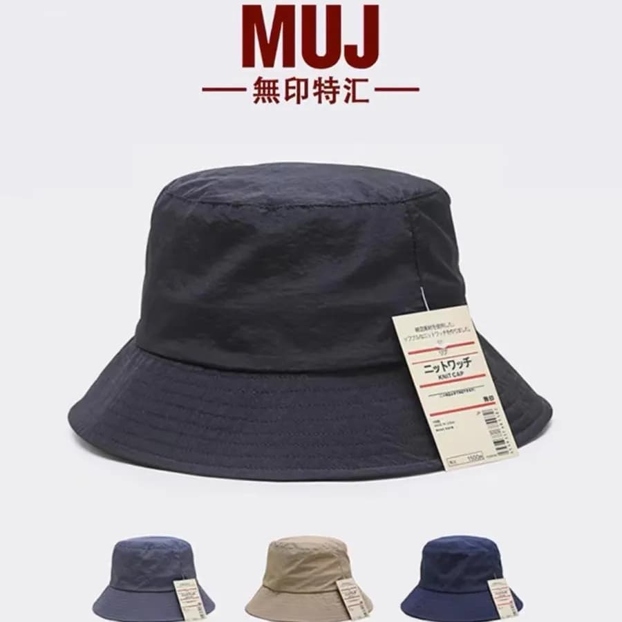 Unisex Quick-Dry Solid Bucket Hat, Large Flat Top Fishing Cap for Men Women, Korean Outdoor Sun Protection Breathable Beach