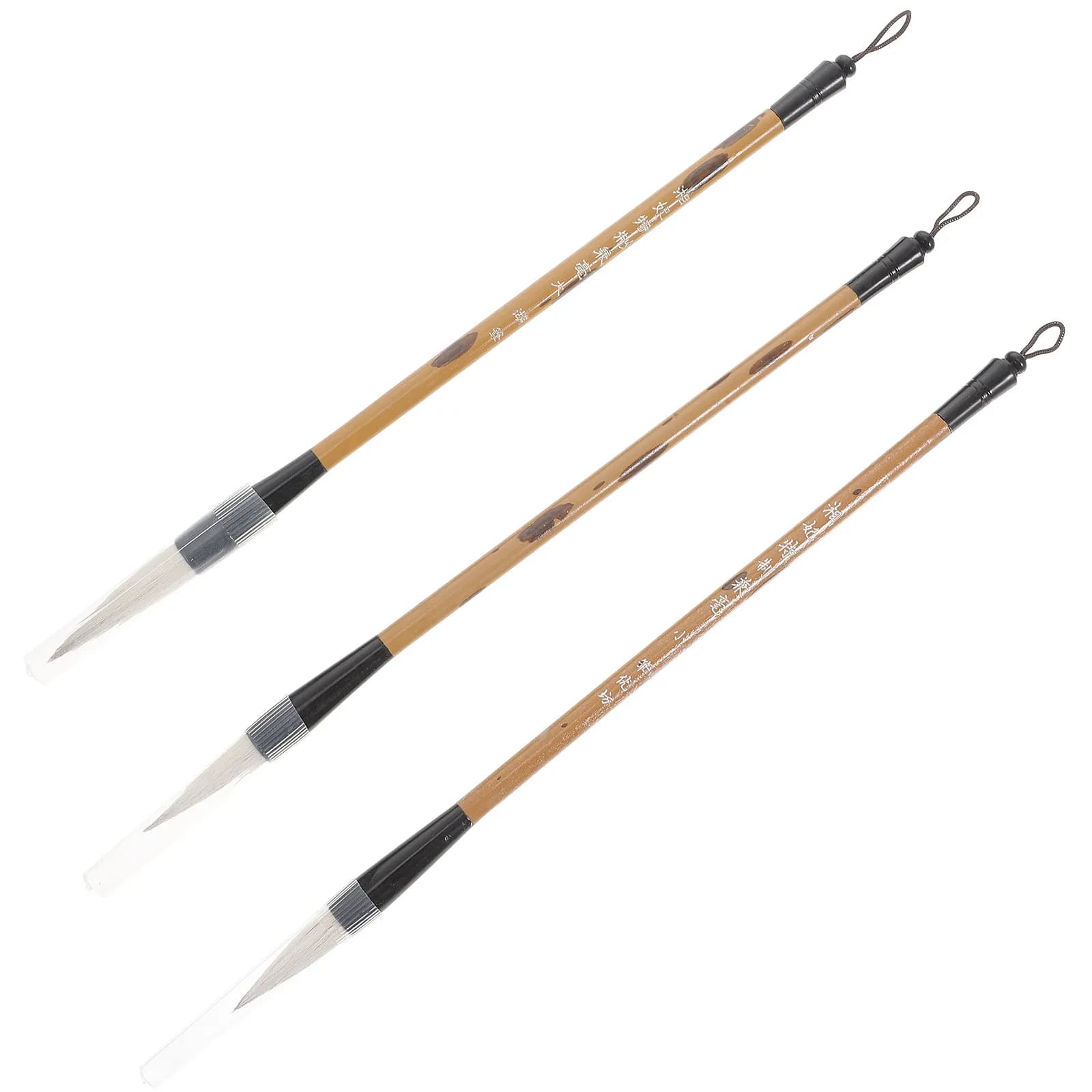 3Pcs Premium Calligraphy Brush Pen Set Traditional Writing Brush for Students Beginners Chinese Calligraphy Art Stationery
