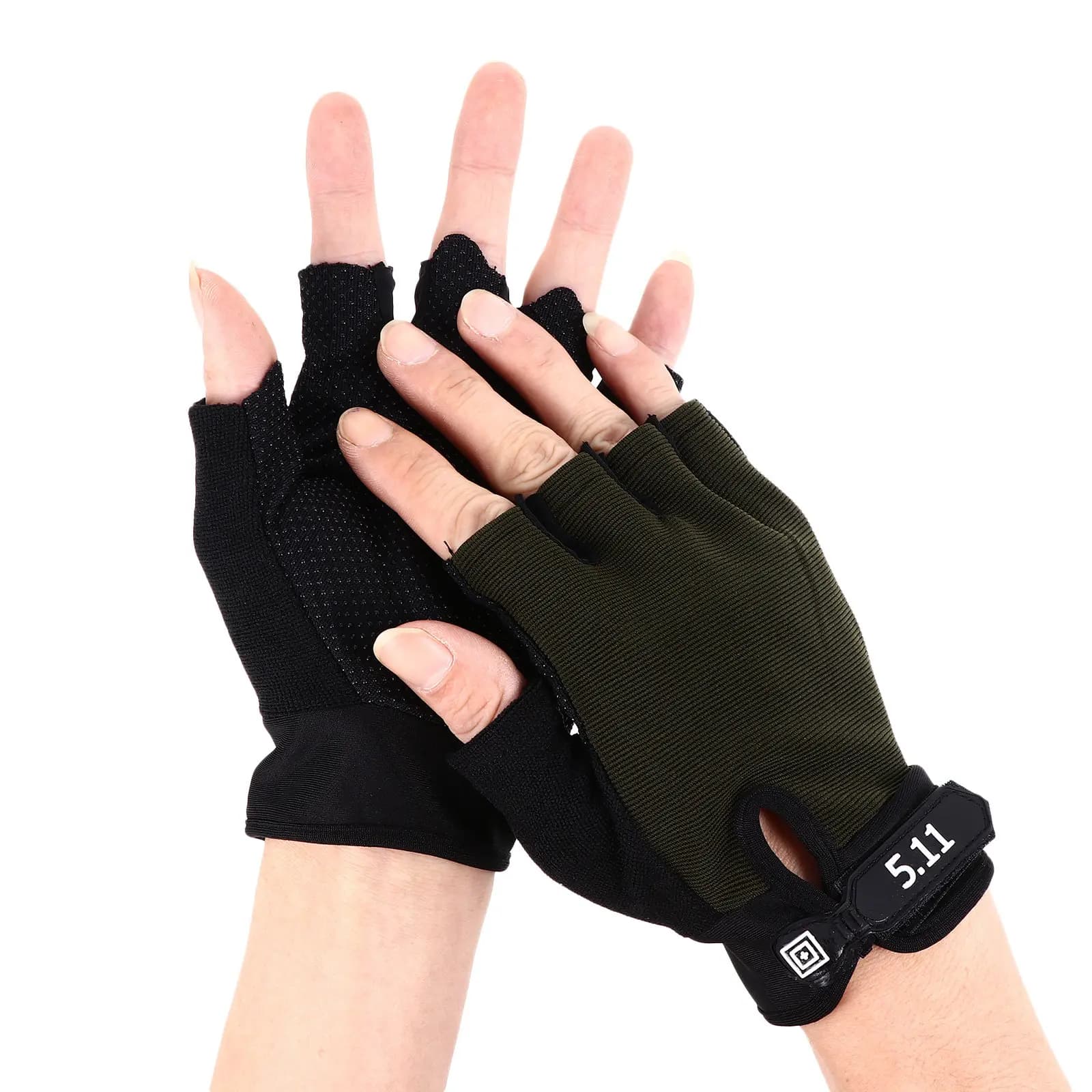 2 paia di guanti sportivi elastici neri per uomo e donna, per palestra estiva, ciclismo, traspiranti, antiscivolo, palmo ispessito, resistenti all'usura