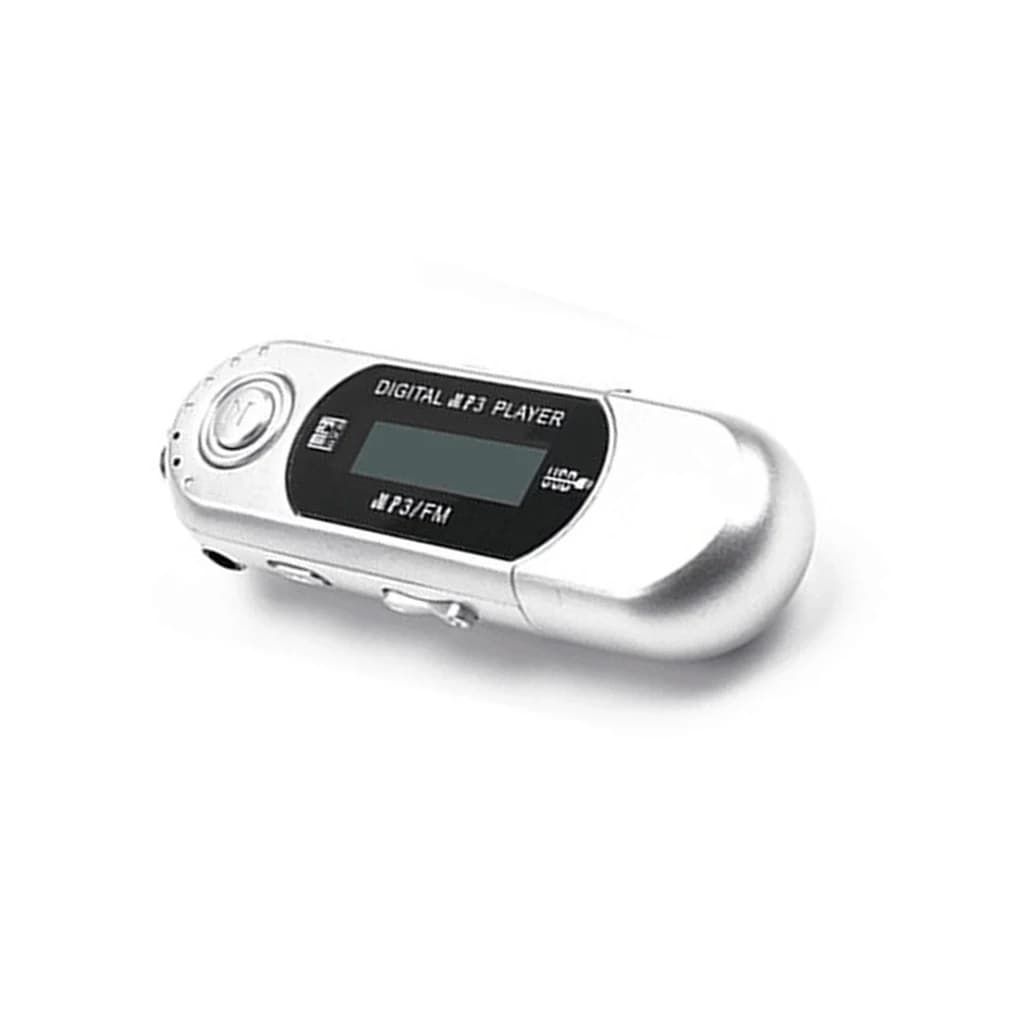Mini lettore MP3 Chiavetta USB 2.0 Lettore musicale LCD Supporto scheda TF 32G Controllo spegnimento automatico con jack audio da 3,5 mm