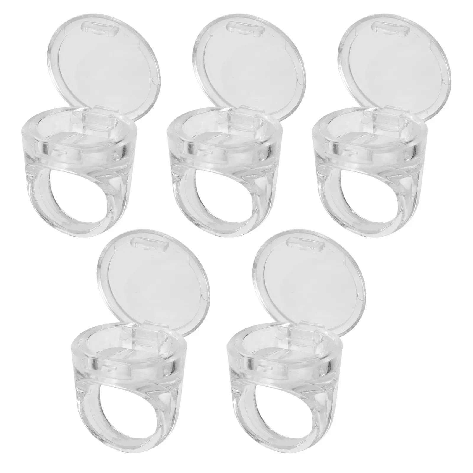 Set di 5 Coppette Trasparenti per Pigmenti, Contenitori in Plastica di Alta Qualità per Saloni di Bellezza e Uso Domestico