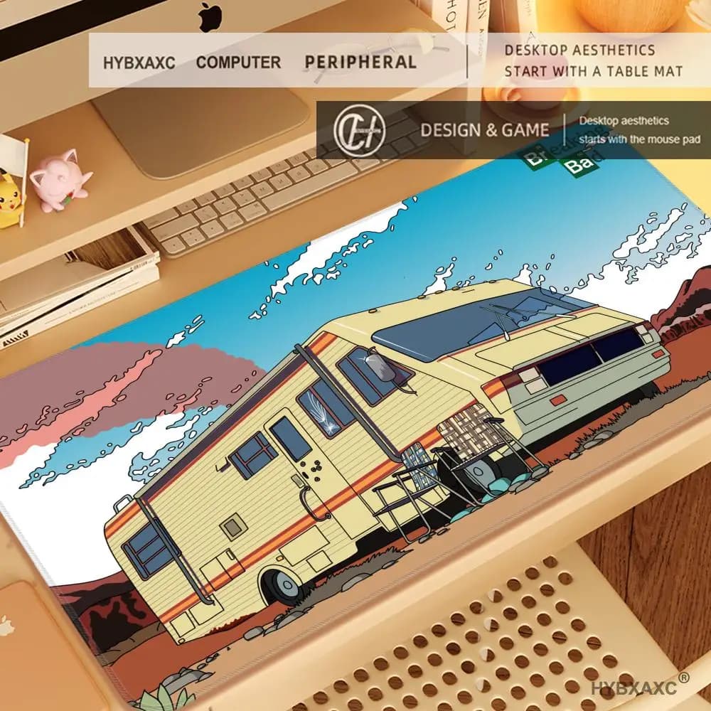 HYBXAXC Table Pads Big Keyboard Gaming Heisenberg Breaking Bad Mouse Pad Gamer Office Pc Xxs Desk Mat Cheap Deskmat Mousepad