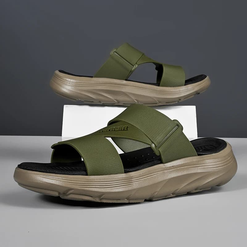 Nuovi Sandali Estivi da Uomo, Moda Outdoor, Scarpe Casual Comode con Suola Spessa, Taglie Grandi, Leggere e Antiscivolo
