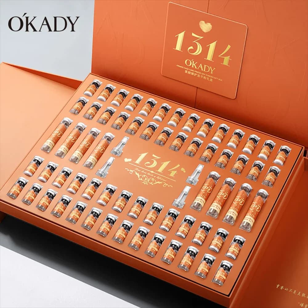 64 pcs vitamin C niacinamide powder lyophilized set for women skin care products Korean beauty serum face care