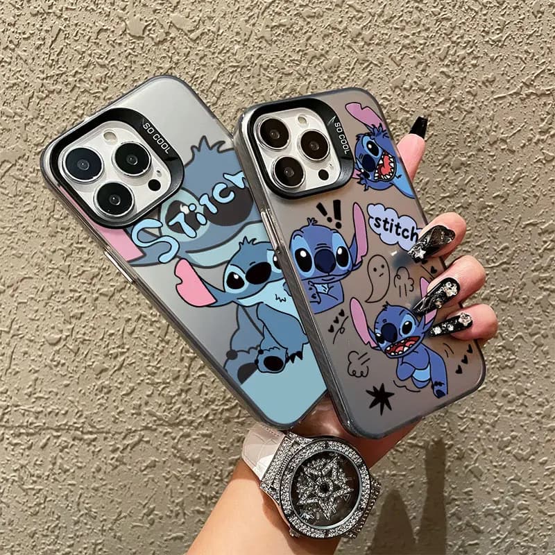 Funda Case per Infinix Tecno Camon 20 Spark Go Hot 50 12 11 10 Play Note 30 40 Pro Soft Cover Cartoon Stitch Disney