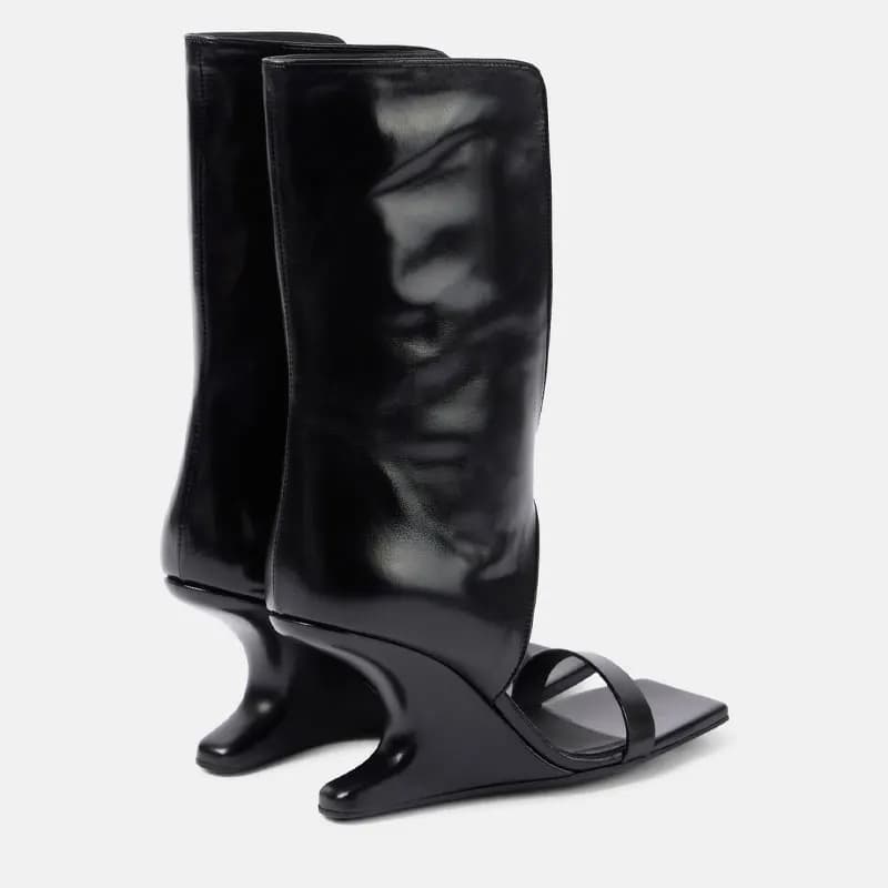 Nuovi Stivali Estivi con Tacco Alto 7,8 Cm per Donne, Taglie 35-43, Sandali Moda Donna in PU, Sandalias De Mujer