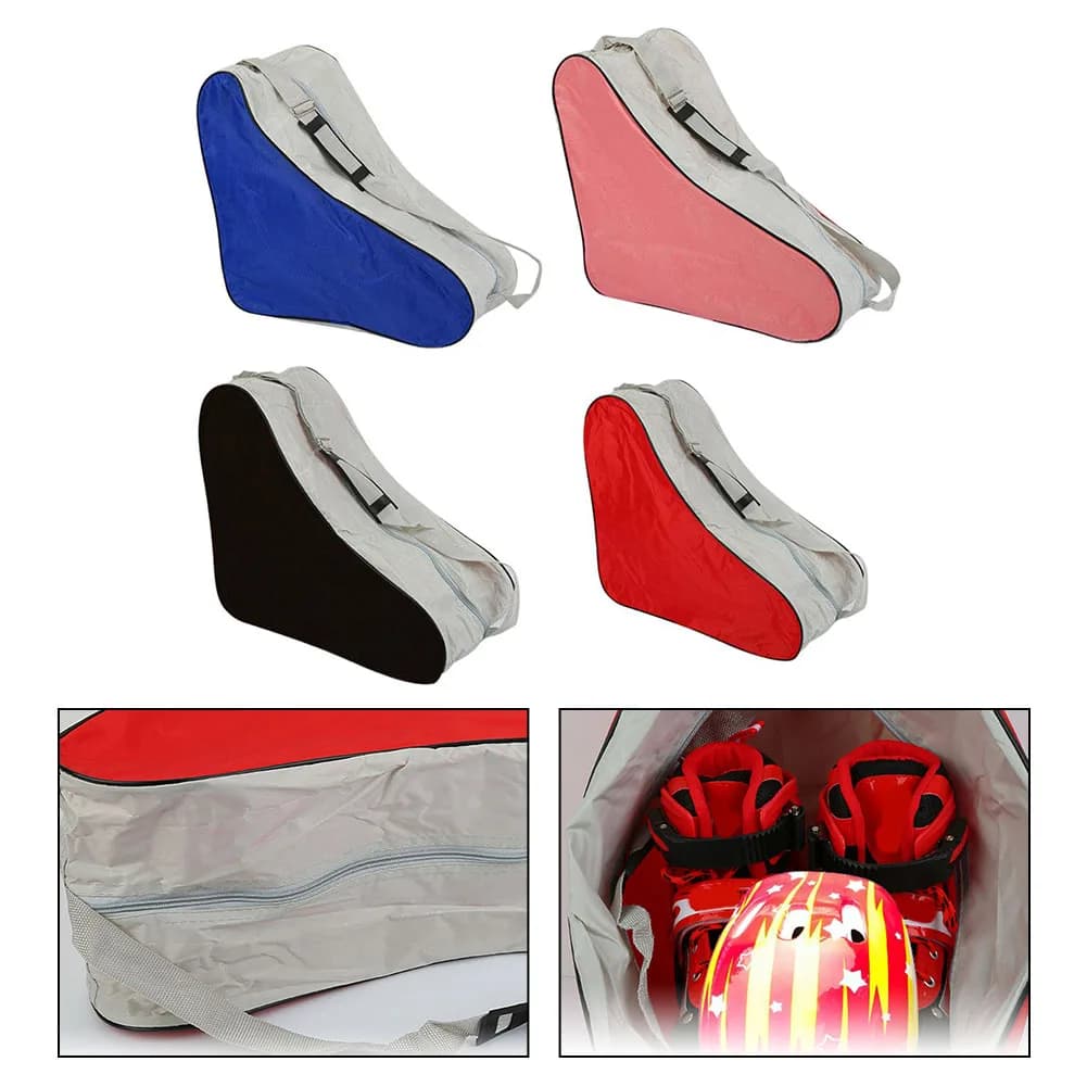 1pc Roller Skates Storage Bag Large-Capacity Portable Ice Skate Protective Case Skating Shoes Carrying Bag For Inline Skate Acce