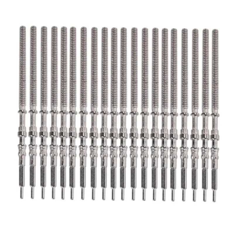 SEWS-20Pcs Movement Watch Steel Stem Crown Kit Movement Watch Steel Stem NH35 NH36 NH38 NH39 Movement Watch Stem Spare Parts